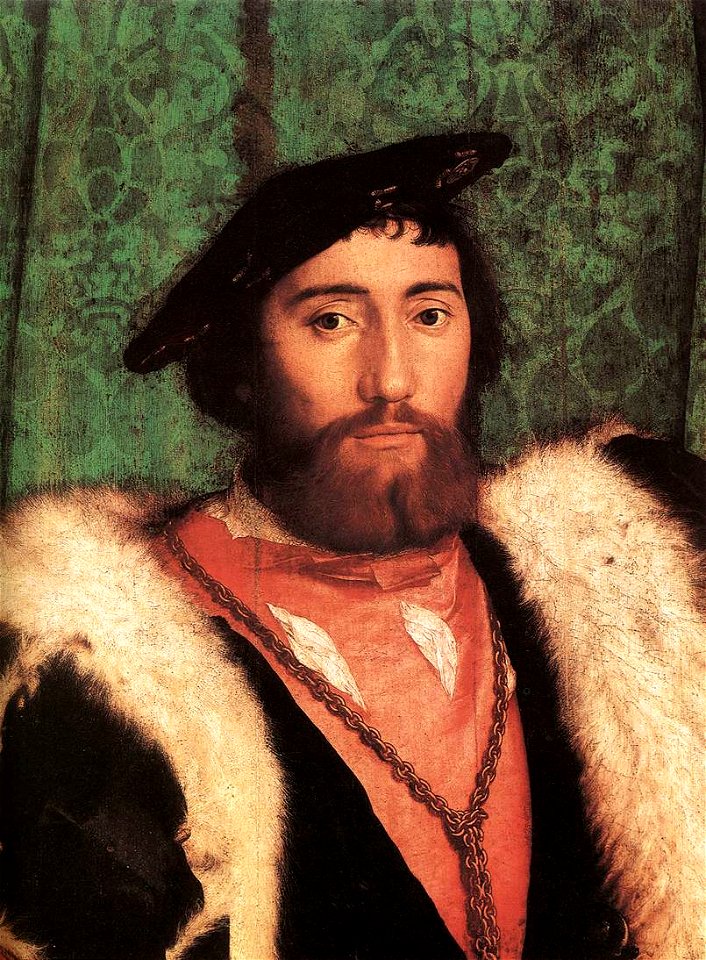 Hans Holbein d. J. - The Ambassadors (detail) - WGA11553