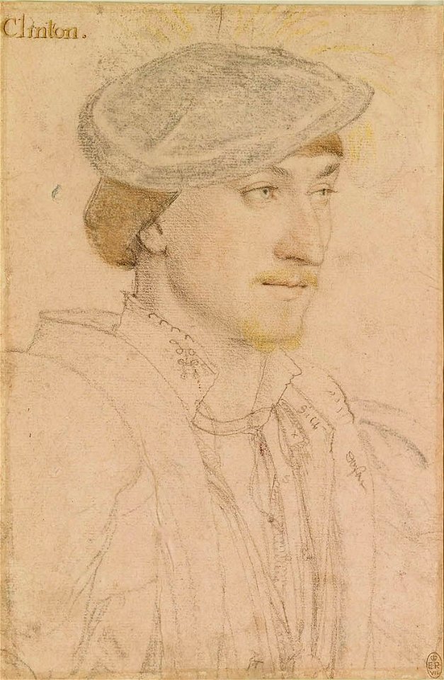 Hans Holbein the Younger - Edward Fiennes de Clinton, 9th Lord Clinton, 1st Earl of Lincoln RL 12198