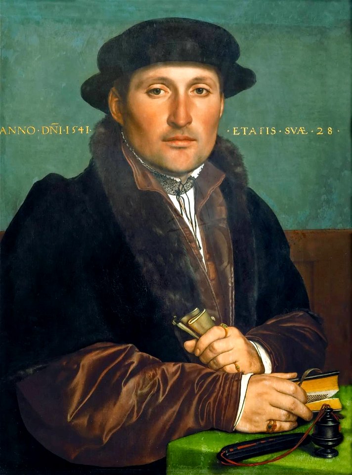 Hans Holbein d.J. - Bildnis eines jungen Kaufmannes (1541)