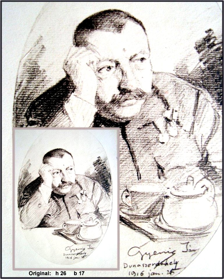 Hans Gyenis, Porträt Soldat 25 Jan.1916