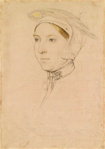 Hans Holbein the Younger - An unidentified woman RL 12254. Free illustration for personal and commercial use.