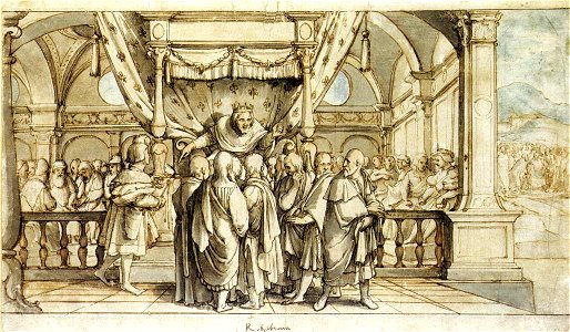 Hans Holbein d. J. - The Arrogance of Rehoboam - WGA11598