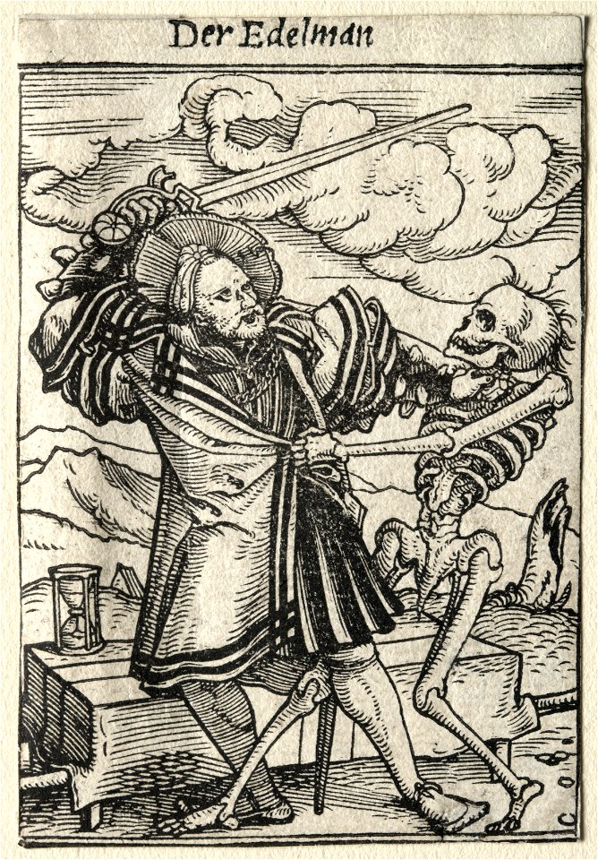 Hans Holbein (German, 1497-98-1543) - Dance of Death, The Nobleman - 1929.152 - Cleveland Museum of Art