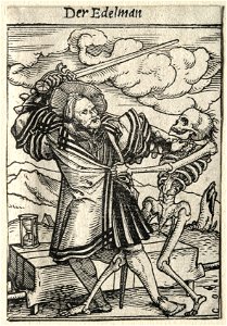 Hans Holbein (German, 1497-98-1543) - Dance of Death, The Nobleman - 1929.152 - Cleveland Museum of Art