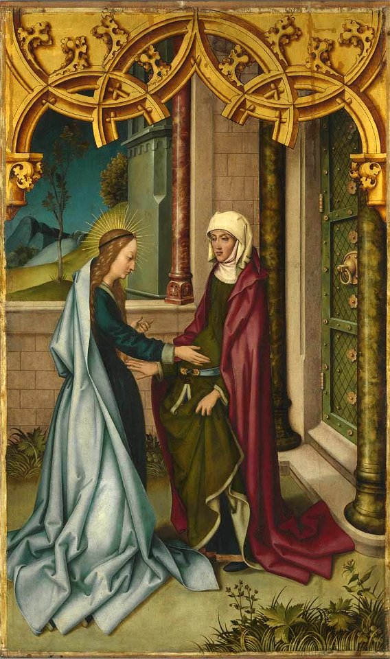 Hans Holbein d. Ä. - Kaisheimer Altar, Mariae Heimsuchung - 722 - Bavarian State Painting Collections