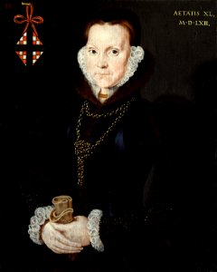 Hans Eworth - Portrait of Elizabeth Roydon, Lady Golding - Google Art Project