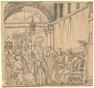 Hans Holbein d. J. (Kopie nach) - Die Blendung des Zaleucus, um 1523