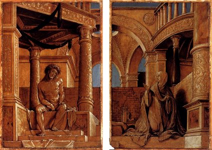 Hans Holbein d. J. - Diptych with Christ and the Mater Dolorosa - WGA11493. Free illustration for personal and commercial use.