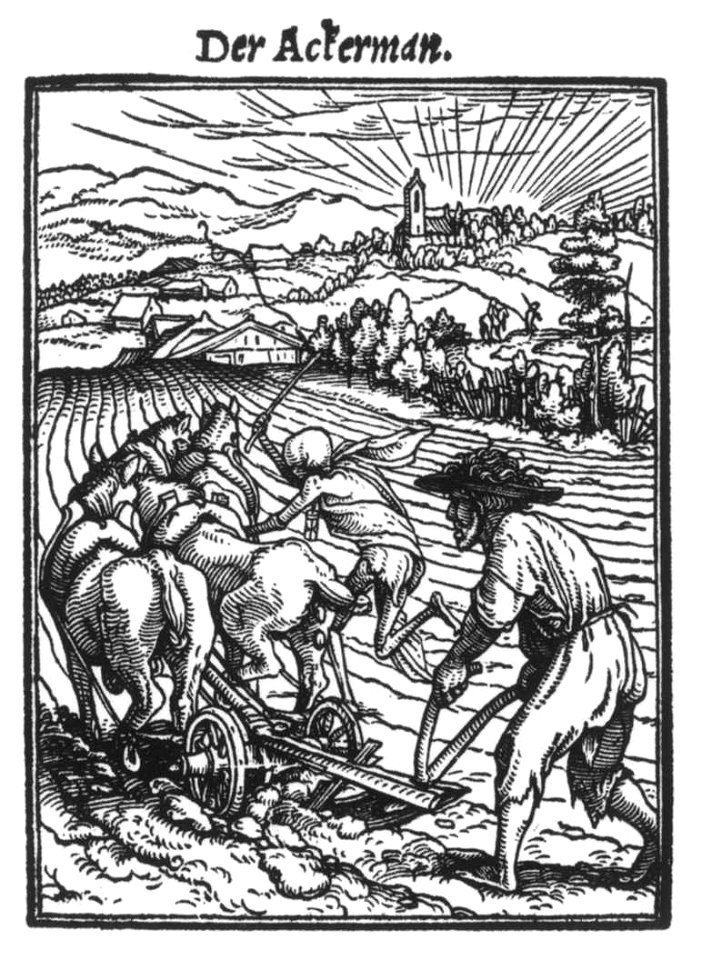 Hans Holbein d. J. - The Plowman from Dance of Death - WGA11613