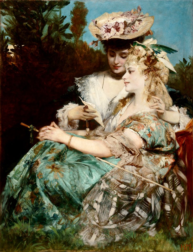Hans Makart - Der Liebesbrief (1875)