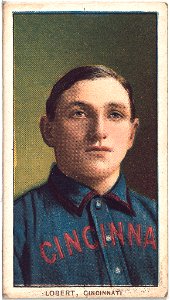 Hans Lobert, Cincinnati Reds, baseball card portrait LCCN2008676463