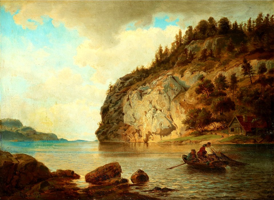Hans Gude - På kysten (1895)