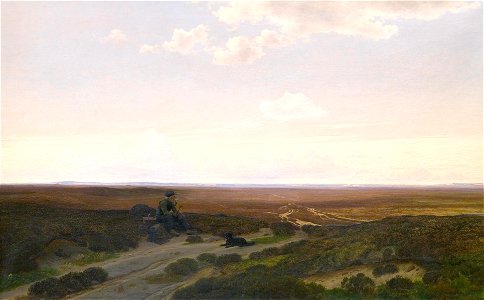 Hans Friis - View of Pårup Moors near Silkeborg, Jutland - KMS862 - Statens Museum for Kunst