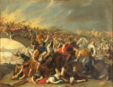 Hans I Jordaens - Fight with Amazons - KMSsp466 - Statens Museum for Kunst