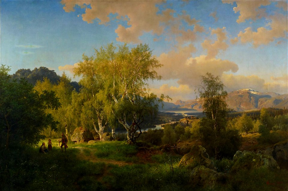 Hans Gude - Landscape from Ringerige - A I 294 - Finnish National Gallery