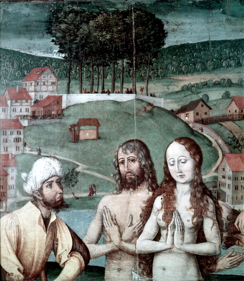Hans Leu Atlartafel Zürich Detail mit Lindenhof