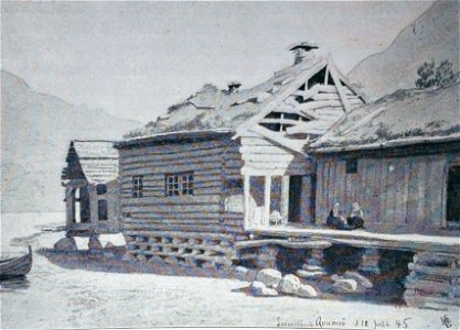 Hans gude--stuer ved stranden--1845