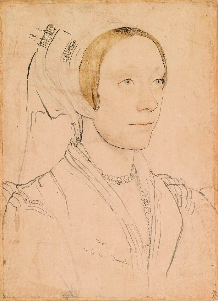 Hans Holbein the Younger - An unidentified woman RL 12253