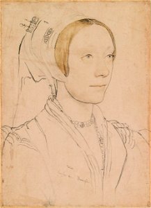 Hans Holbein the Younger - An unidentified woman RL 12253. Free illustration for personal and commercial use.