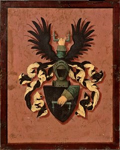 Hans Maler - Wapenschild van het geslacht Klammer von Weydach - 1485 verso (OK) - Museum Boijmans Van Beuningen