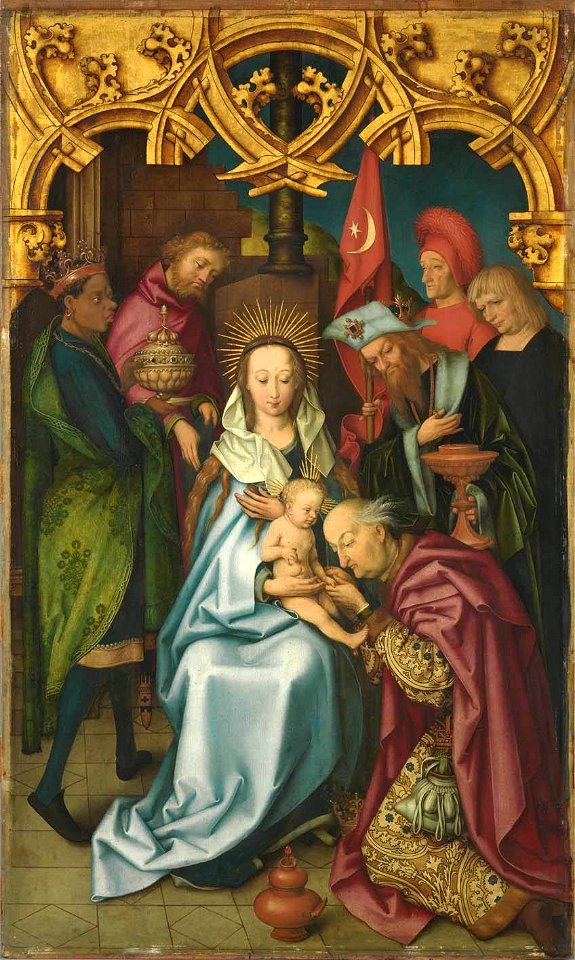 Hans Holbein d. Ä. - Kaisheimer Altar, Anbetung der Könige - 724 - Bavarian State Painting Collections