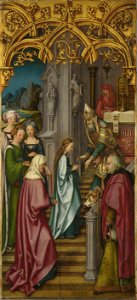 Hans Holbein d. Ä. - Kaisheimer Altar, Tempelgang Mariens - 726 - Bavarian State Painting Collections