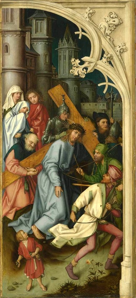 Hans Holbein d. Ä. - Kaisheimer Altar, Kreuztragung Christi - 732 - Bavarian State Painting Collections