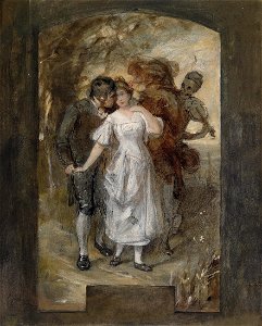 Hans Makart (circle) Junges Paar und der Tod