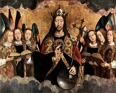 Hans Memling - Christ Surrounded by Musician Angels - WGA14935