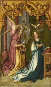 Hans Holbein d. Ä. - Kaisheimer Altar, Verkündigung Mariens - 721 - Bavarian State Painting Collections