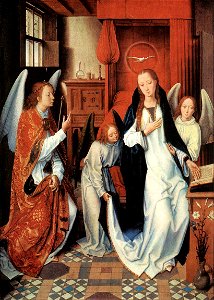 Hans Memling - The Annunciation - WGA14967. Free illustration for personal and commercial use.