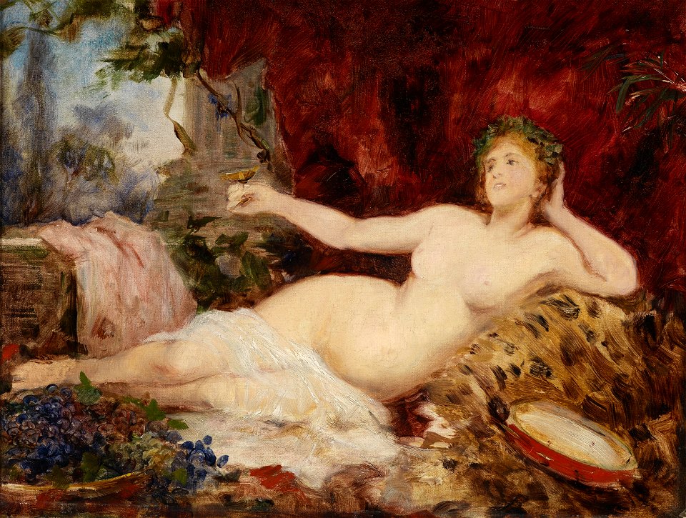 Hans Makart Ruhende Bacchantin