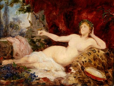 Hans Makart Ruhende Bacchantin