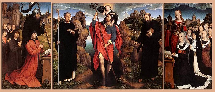 Hans Memling - Triptych of the Family Moreel - WGA14928