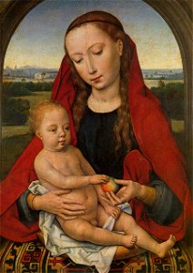 Hans Memling - Virgin with Child - WGA14920. Free illustration for personal and commercial use.