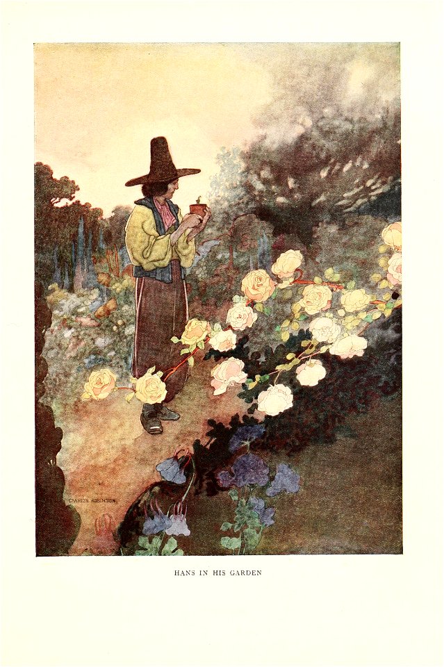 Hans in his garden