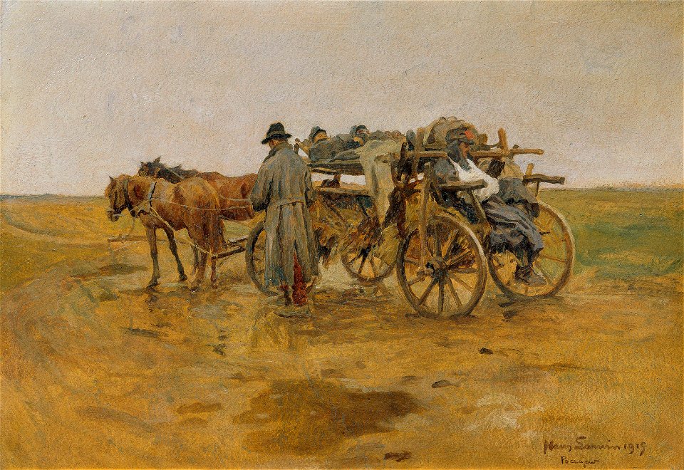 Hans Larwin - Verwundetentransport - 8166 - Österreichische Galerie Belvedere