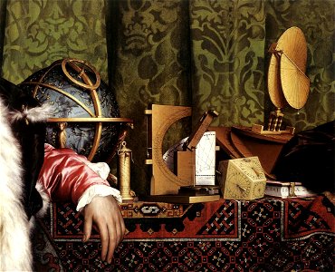 Hans Holbein d. J. - The Ambassadors (detail) - WGA11555