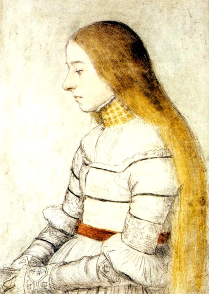 Hans Holbein d. J. - Portrait of Anna Meyer - WGA11593