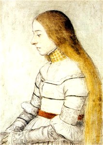 Hans Holbein d. J. - Portrait of Anna Meyer - WGA11593