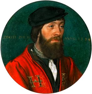 Hans Holbein d.J. - Ein Hofbediensteter König Heinrichs VIII. Free illustration for personal and commercial use.