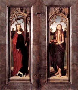 Hans Memling - Triptych of Adriaan Reins (closed) - WGA14906