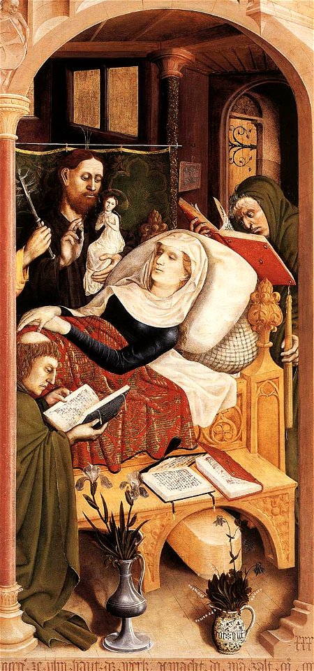 Hans Multscher - The Death of the Virgin (detail) - WGA16333