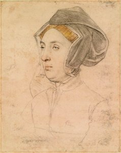 Hans Holbein the Younger - An unidentified woman RL 12255. Free illustration for personal and commercial use.