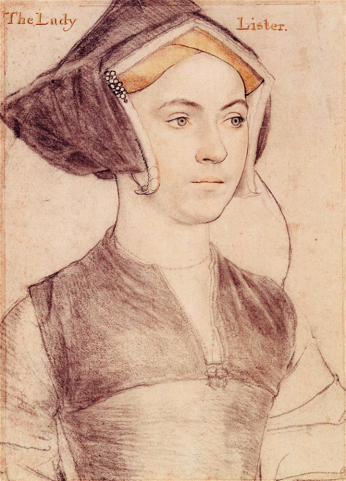 Hans Holbein the Younger - Lady Lister RL 12219. Free illustration for personal and commercial use.