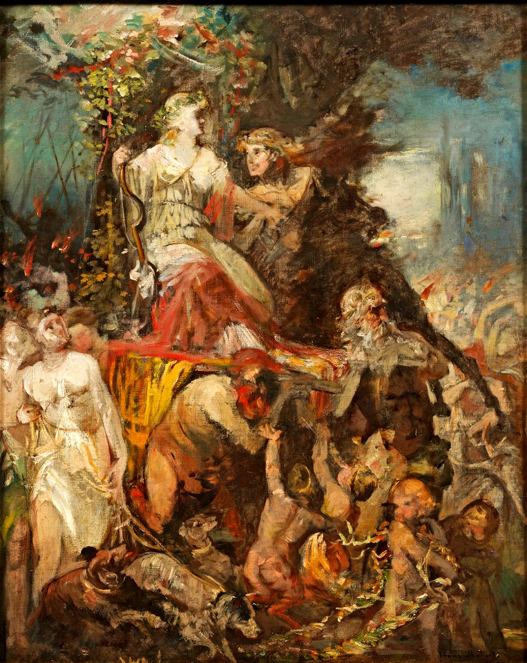 Hans Makart Triumphzug der Diana mit Bacchus
