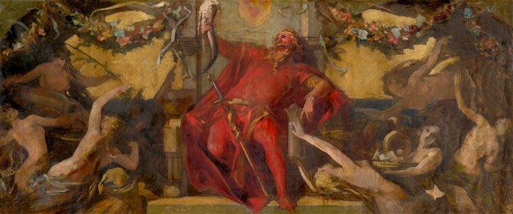 Hans Makart - Gambrinus - Study for the Decorative Panel - O 1173 - Slovak National Gallery