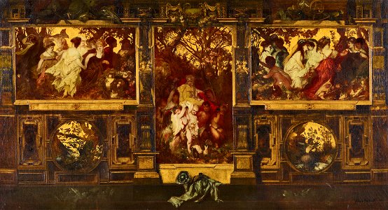 Hans Makart - Moderne Amoretten – Entwurf zur Dekoration einer Wand - 264 - Österreichische Galerie Belvedere