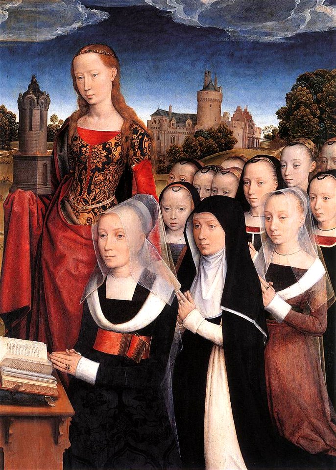 Hans Memling - Triptych of the Family Moreel (detail) - WGA14932
