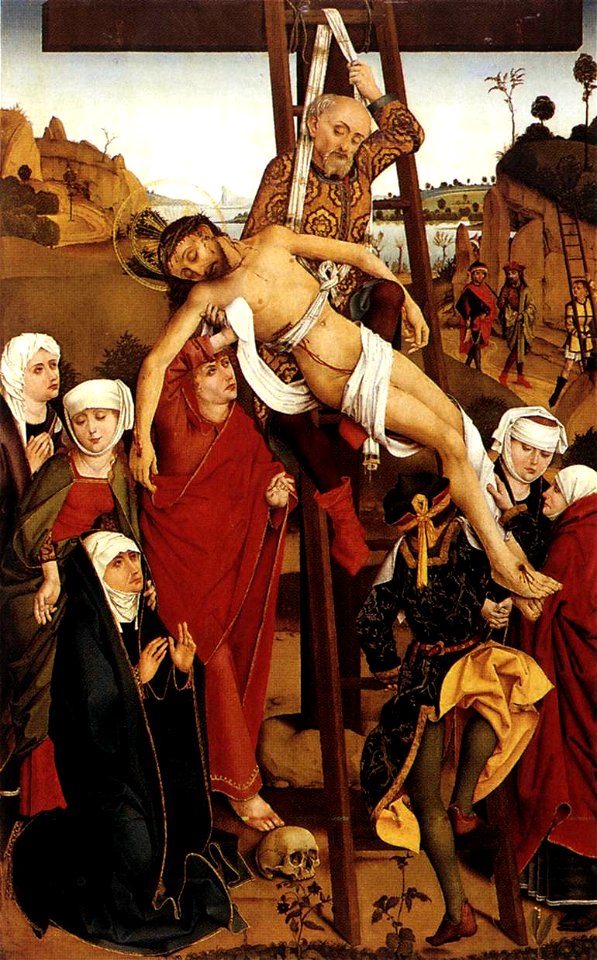 Hans Pleydenwurff - Crucifixion of the Hof Altarpiece - WGA17981